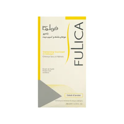 شامپو فولیکا مناسب موی خشک و آسیب دیده 200 میلی لیتر