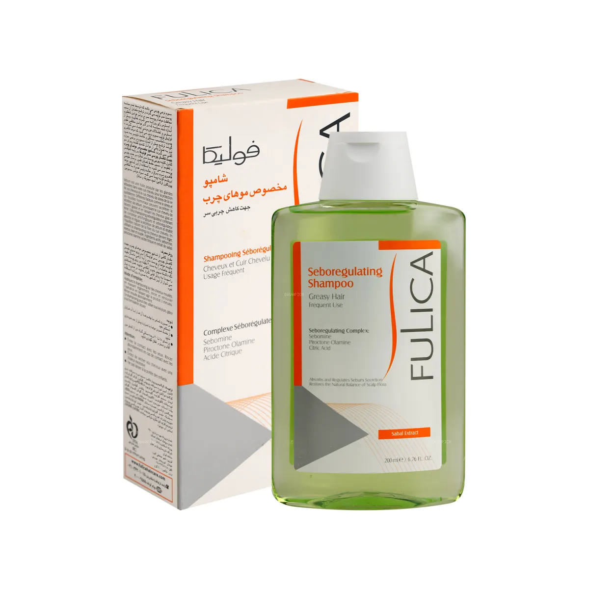 شامپو کاهش چربی فولیکا مناسب موی چرب 200 میلی لیتر