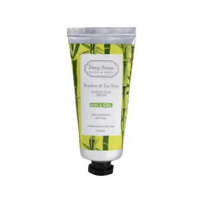 کرم مرطوب کننده دیپ سنس حاوی عصاره بامبو و درخت چای