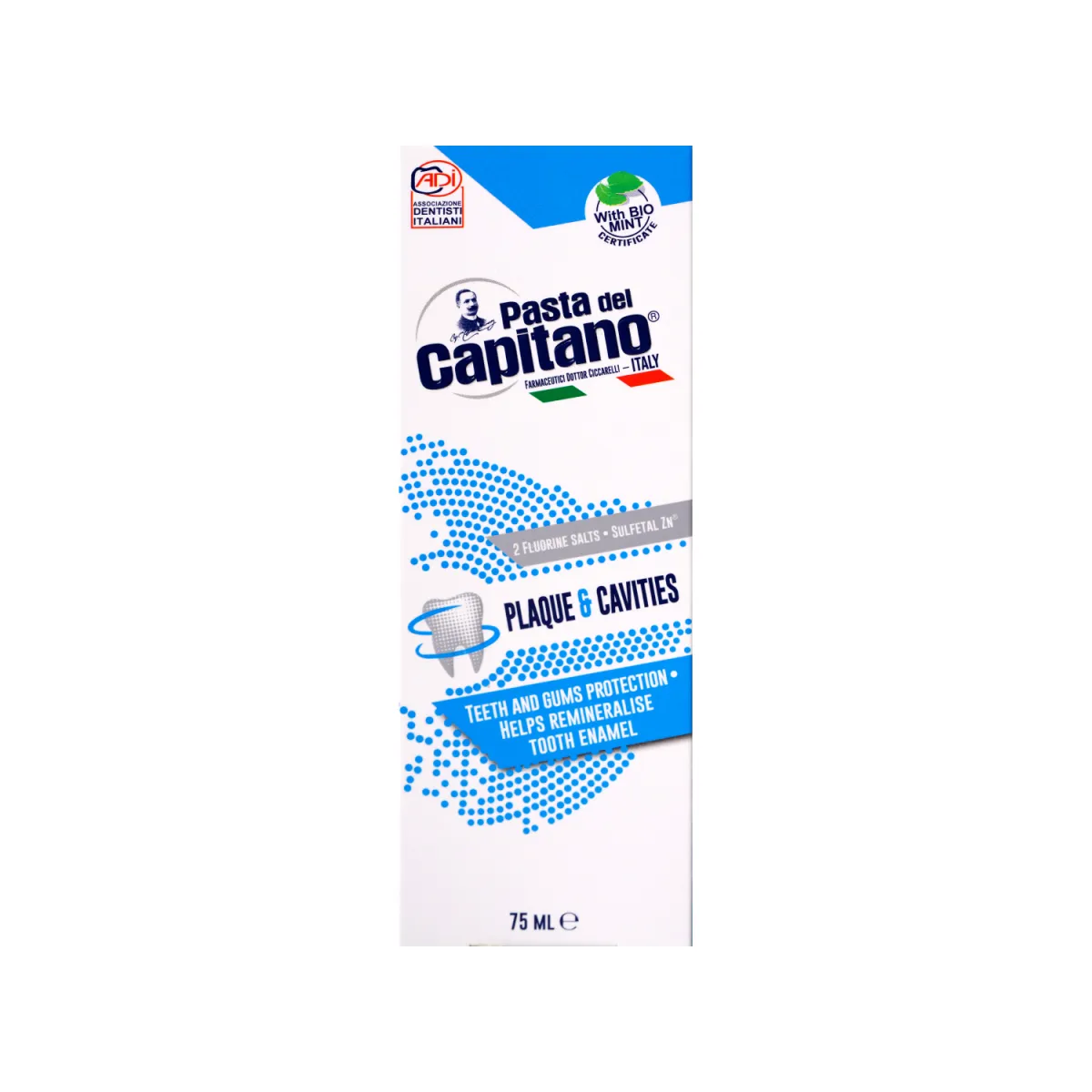 خمیر دندان ضد پلاک و پوسیدگی پاستا دل کاپیتانو