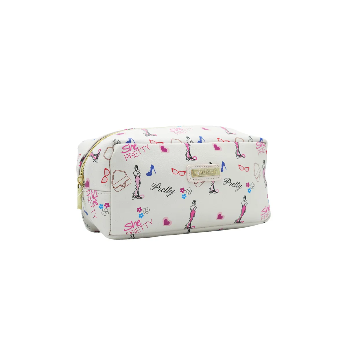 کیف لوازم آرایش هونکا طرح She Pretty