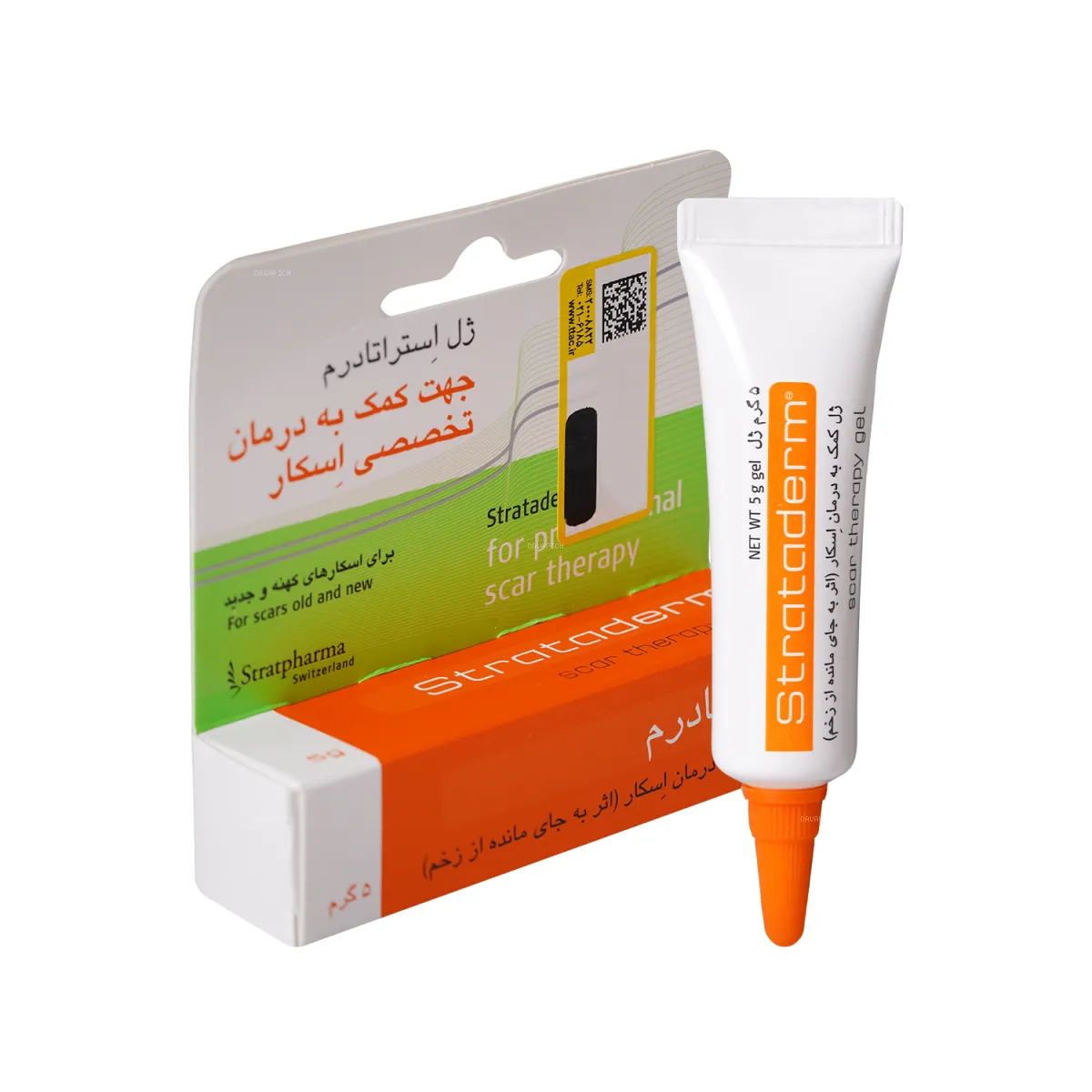 ژل استراتادرم درمان تخصصی زخم استرات فارما 5 گرمی