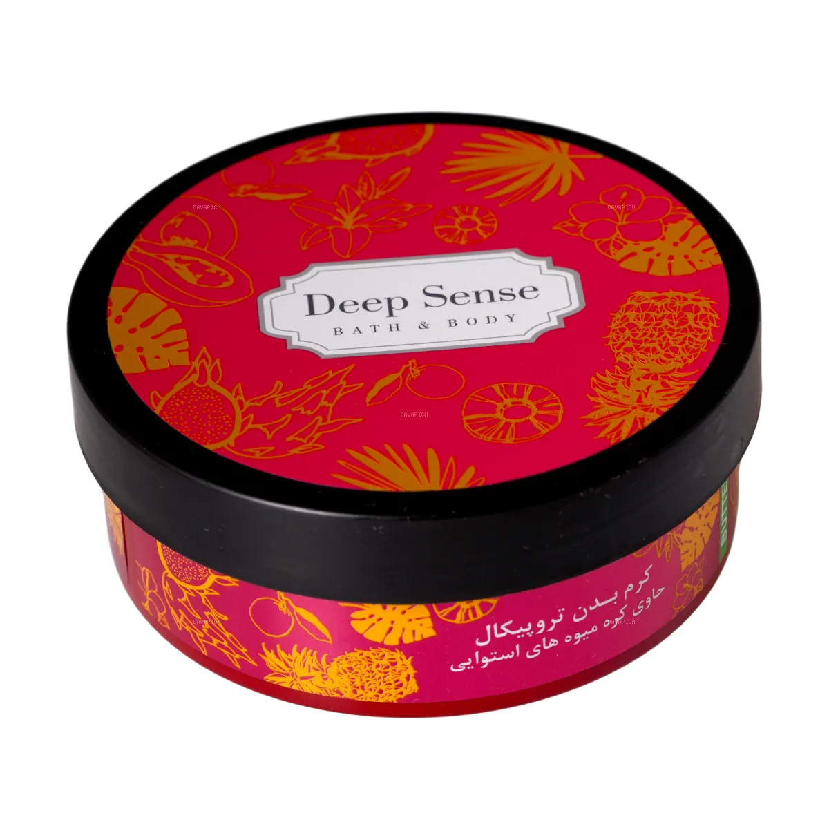 کرم بدن دیپ سنس حاوی کره میوه‌ های استوایی