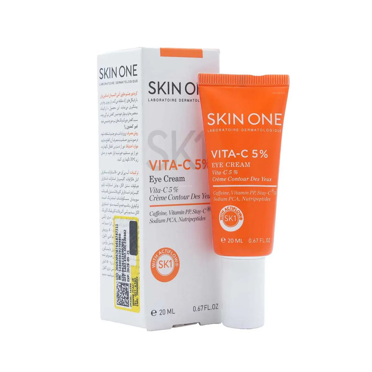 کرم دور چشم اسکین وان مدل 5% Vita-C