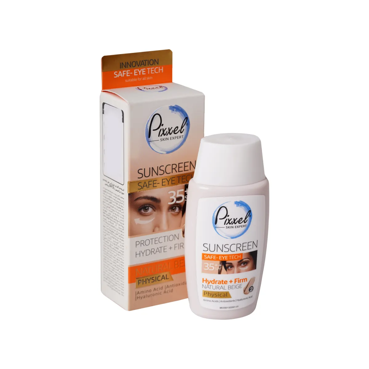 کرم ضد آفتاب دور چشم SPF35 پیکسل مدل Physical رنگ بژ طبیعی
