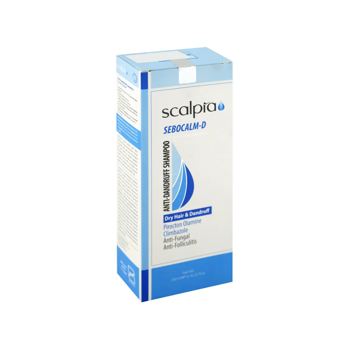 شامپو ضد شوره اسکالپیا مناسب موی خشک 200 میلی لیتر