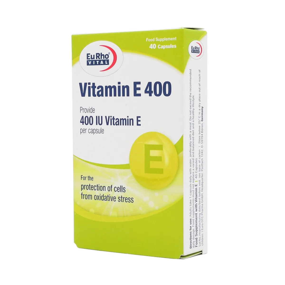 کپسول ویتامین E یوروویتال 400 واحد
