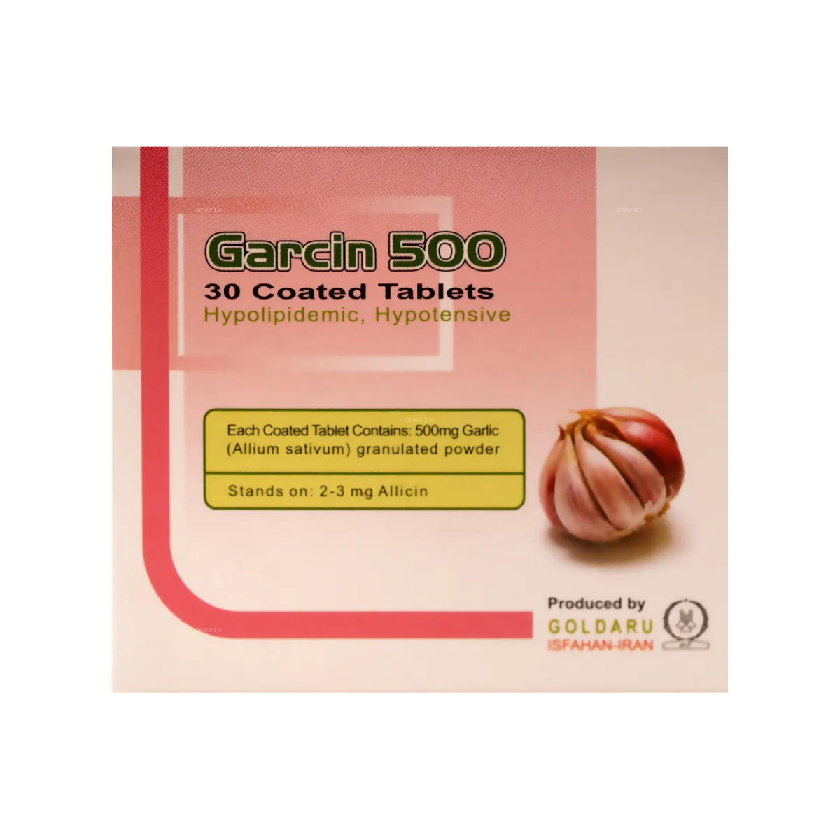 قرص گارسین گل دارو 500 میلی گرم