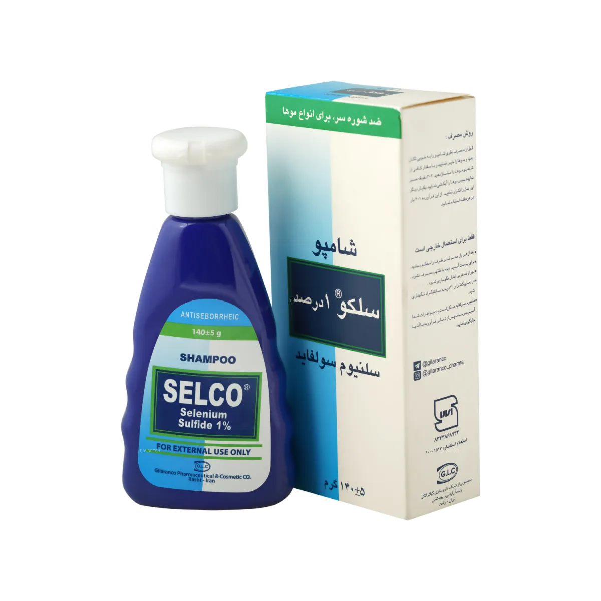 شامپو ضد شوره سلکو مناسب انواع مو 140 میلی لیتر