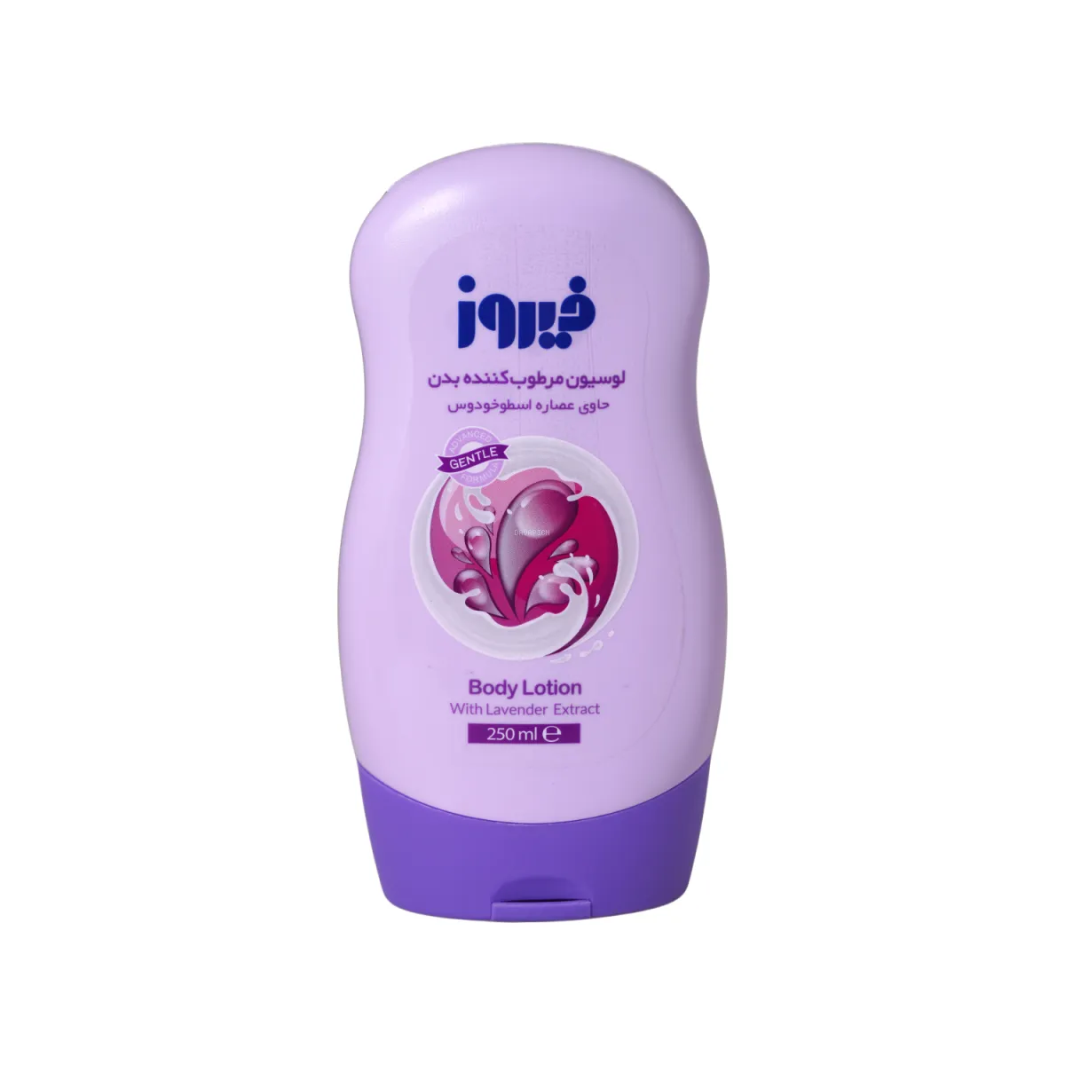 لوسیون مرطوب کننده بدن فیروز حاوی عصاره اسطوخودوس