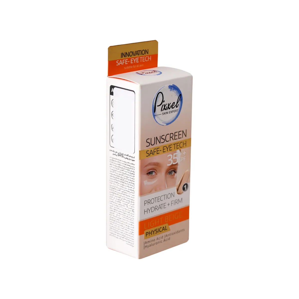 کرم ضد آفتاب دور چشم SPF35 پیکسل مدل Physical رنگ بژ روشن