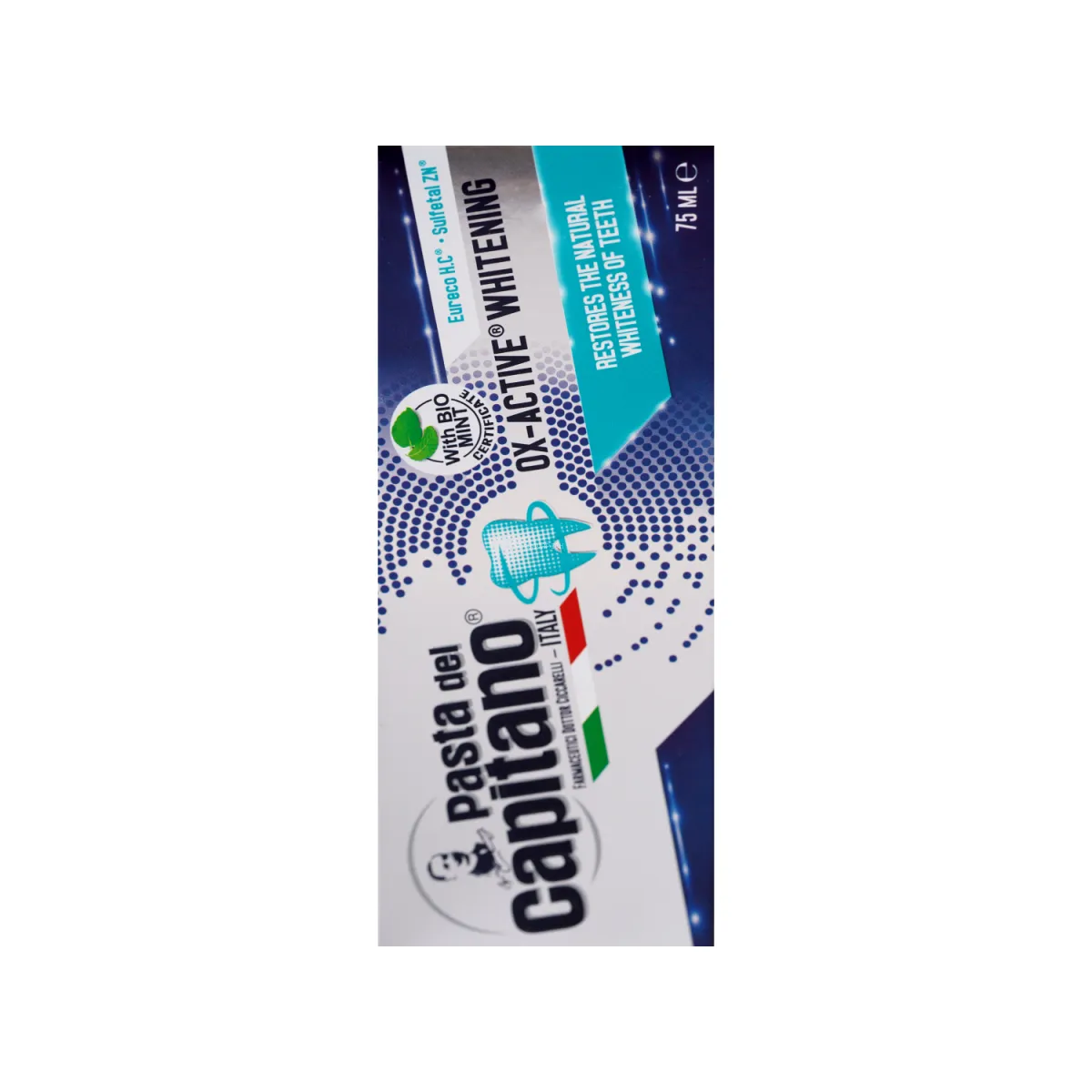 خمیر دندان سفید کننده پاستا دل کاپیتانو مدل OX-Active