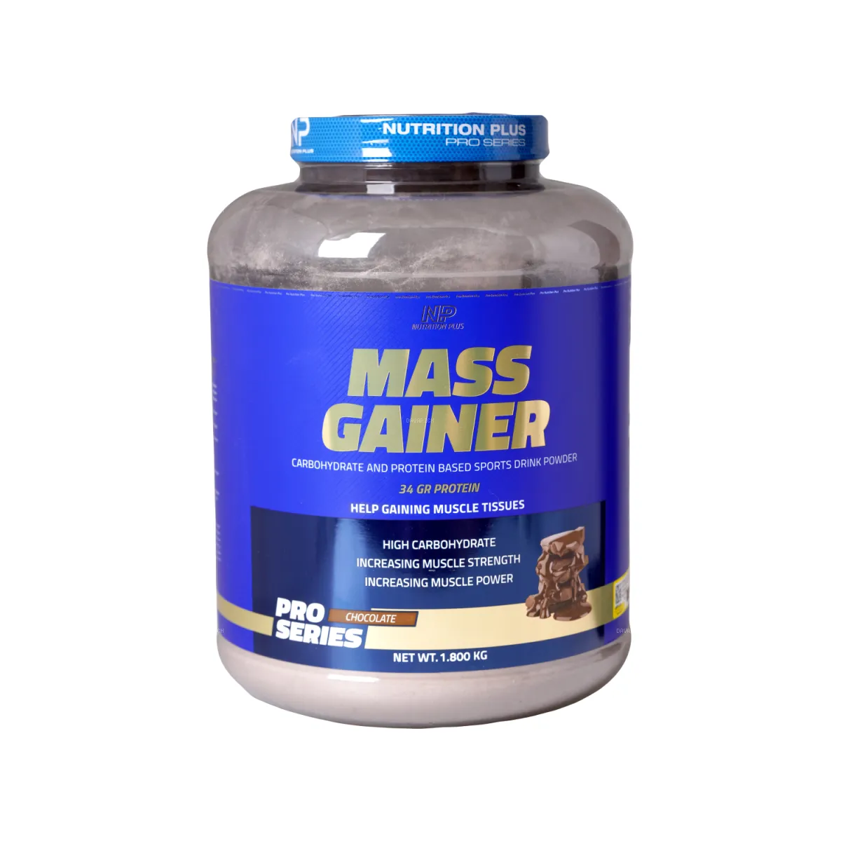 پودر پروتئین مس گینر نوتریشن پلاس طعم شکلات 1800 گرم