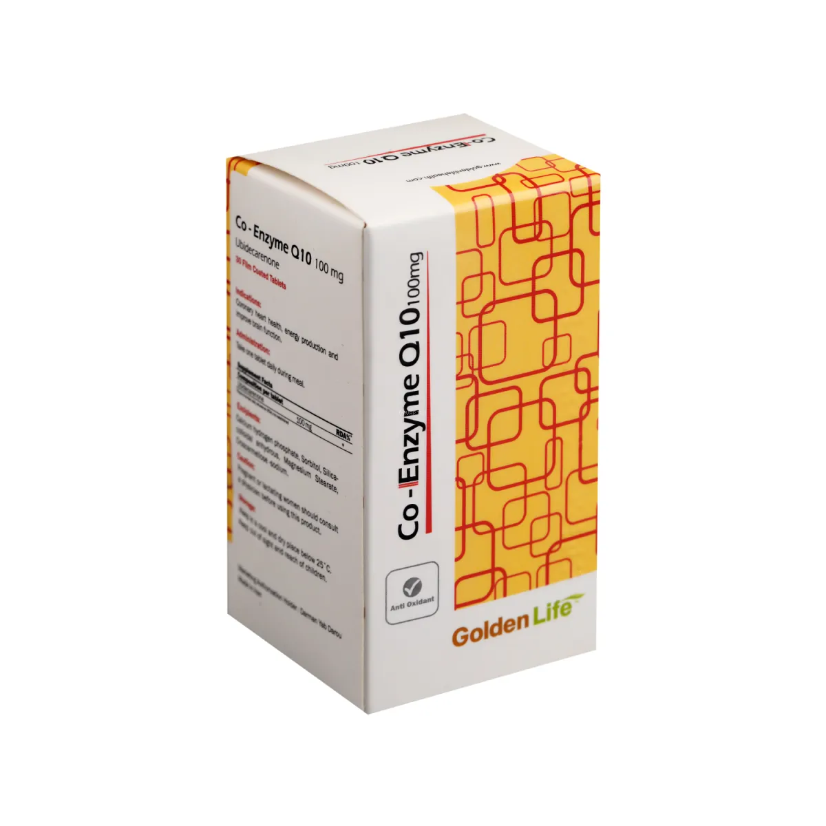 قرص کوآنزیم کیوتن گلدن لایف 100 میلی گرم