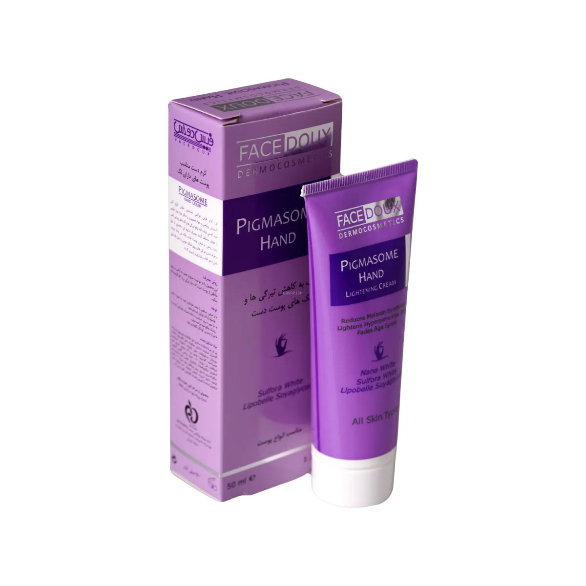 کرم ضد لک پوست دست فیس دوکس مدل Pigmasome
