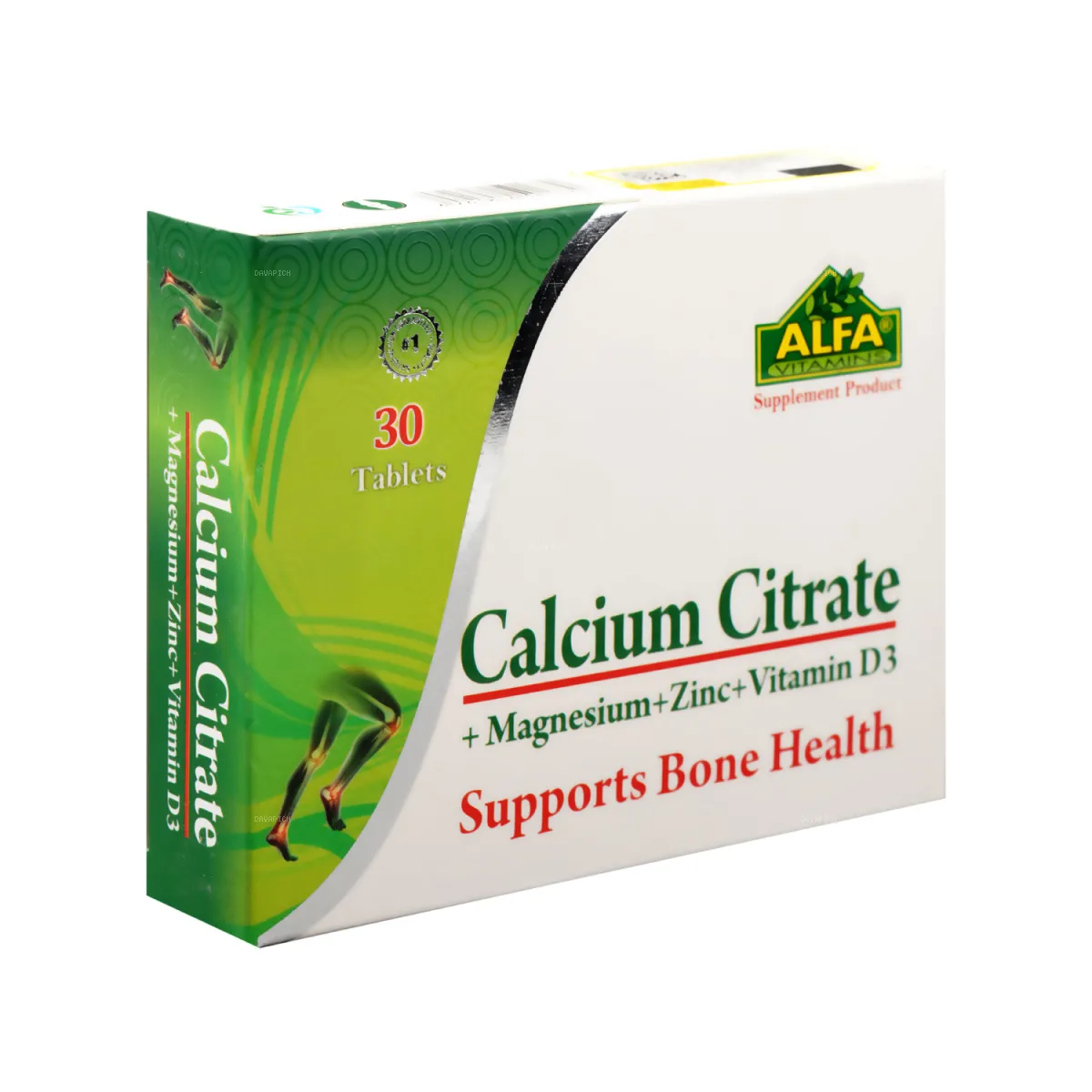 قرص کلسیم سیترات آلفا ویتامینز
