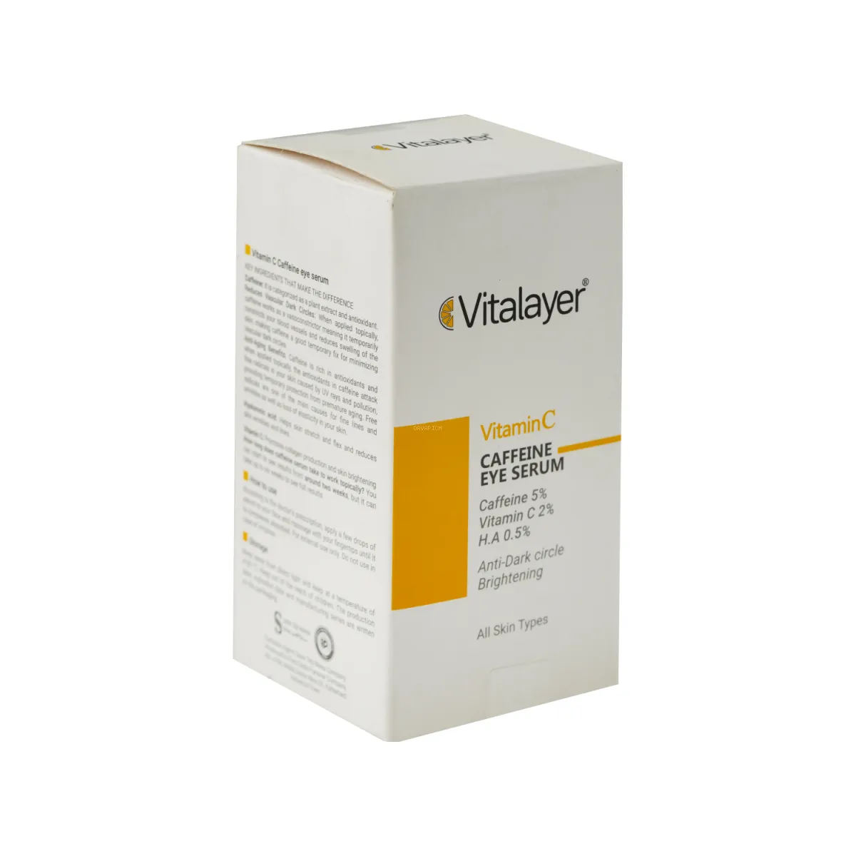 سرم دور چشم ویتالیر سری Activit حاوی کافئین مناسب انواع پوست
