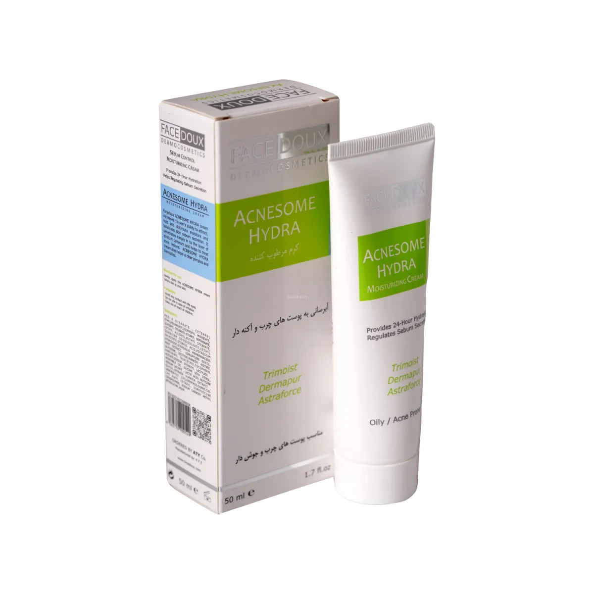 کرم آبرسان فیس دوکس مناسب پوست چرب و آکنه‌ دار