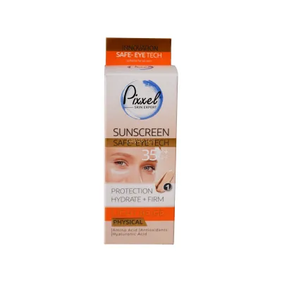کرم ضد آفتاب دور چشم SPF35 پیکسل مدل Physical رنگ بژ روشن