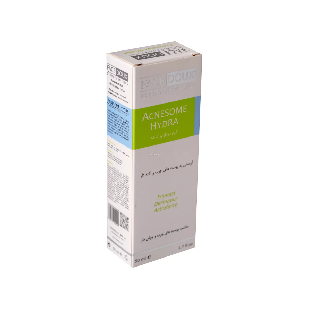 کرم آبرسان فیس دوکس مناسب پوست چرب و آکنه‌ دار