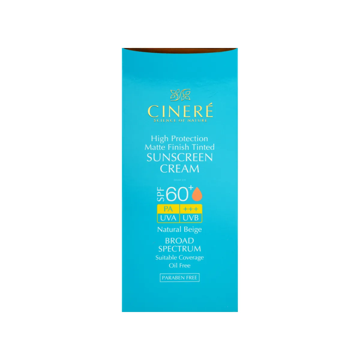 کرم ضد آفتاب SPF60 سینره رنگ بژ طبیعی