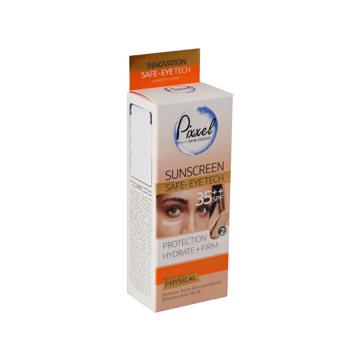 کرم ضد آفتاب دور چشم SPF35 پیکسل مدل Physical رنگ بژ طبیعی