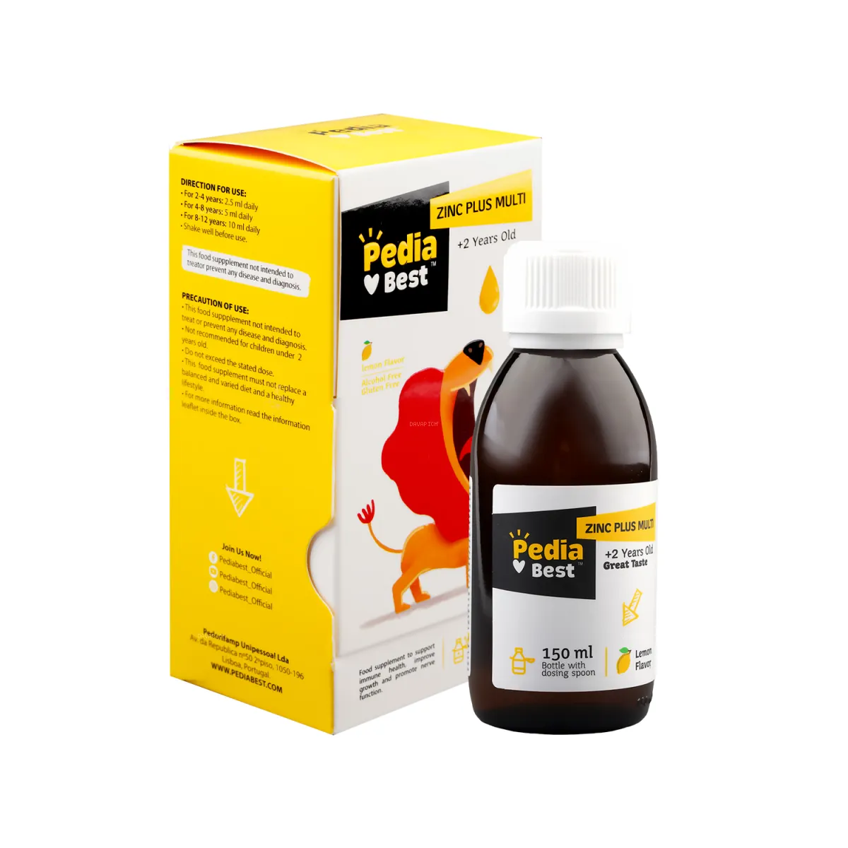 شربت زینک پلاس مولتی پدیابست