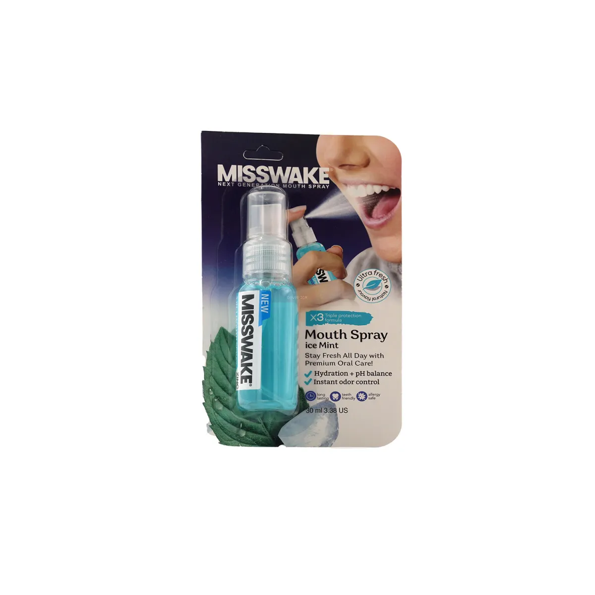 اسپری خوشبو کننده دهان میسویک مدل 3in1 طعم نعنا