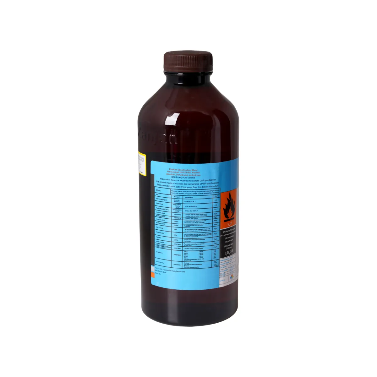 الکل اتیلیک 99.8٪ کیمیل الکل زنجان 1 لیتر