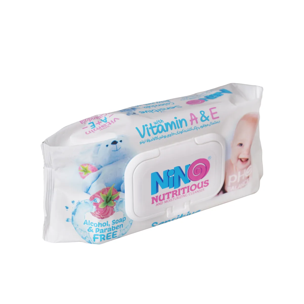دستمال مرطوب پاک کننده کودک نینو