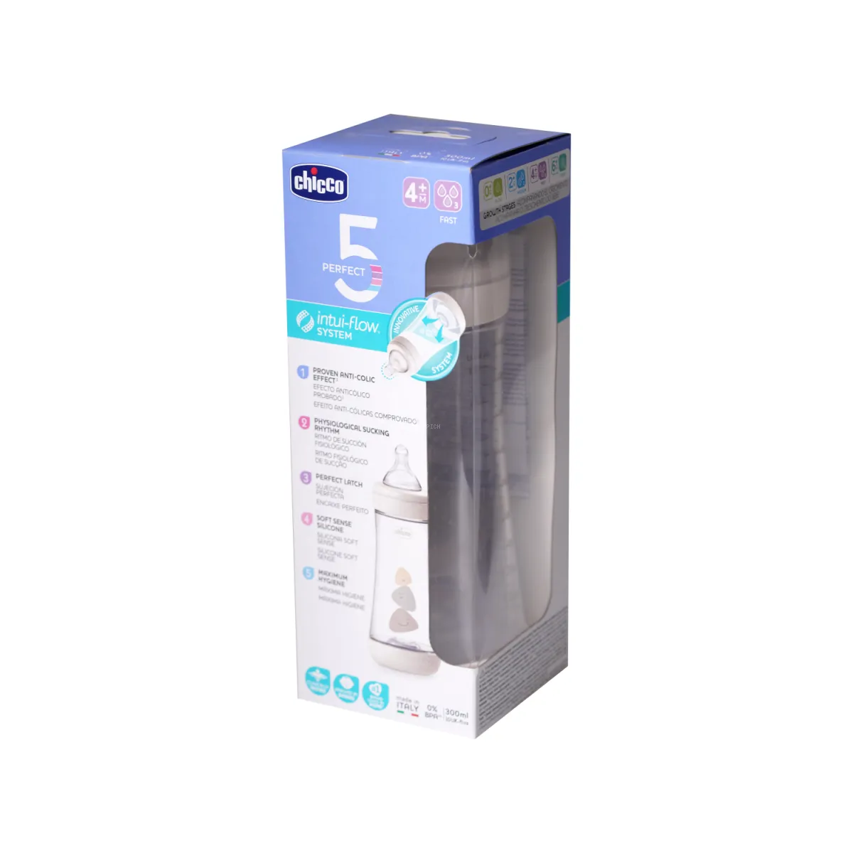 شیشه شیر چیکو مدل Perfect 5 سایز 2