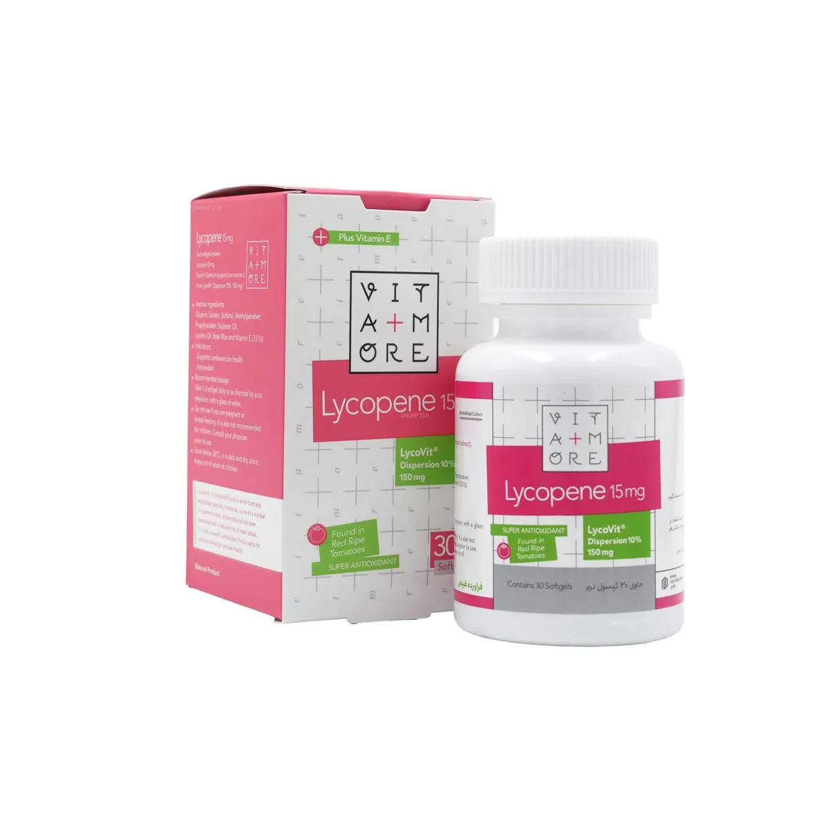 کپسول لیکوپن ویتامور 15 میلی گرم