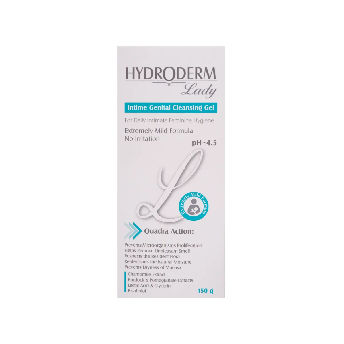 ژل بهداشتی بانوان هیدرودرم مدل Quadra Action