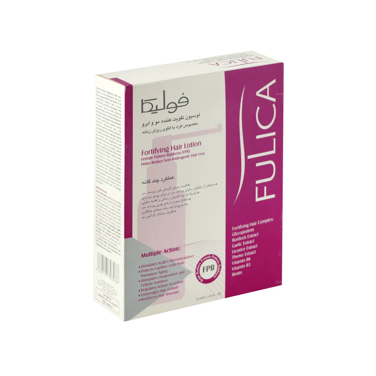 لوسیون تقویت کننده مو و ابرو فولیکا مناسب بانوان