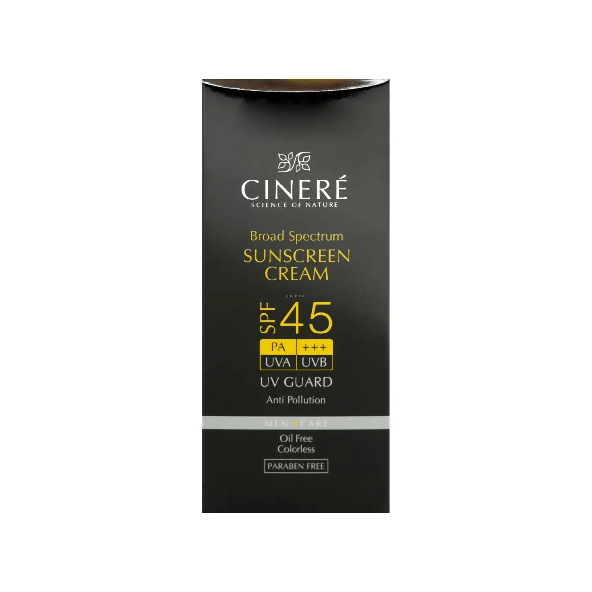 کرم ضد آفتاب SPF45 سینره مناسب آقایان