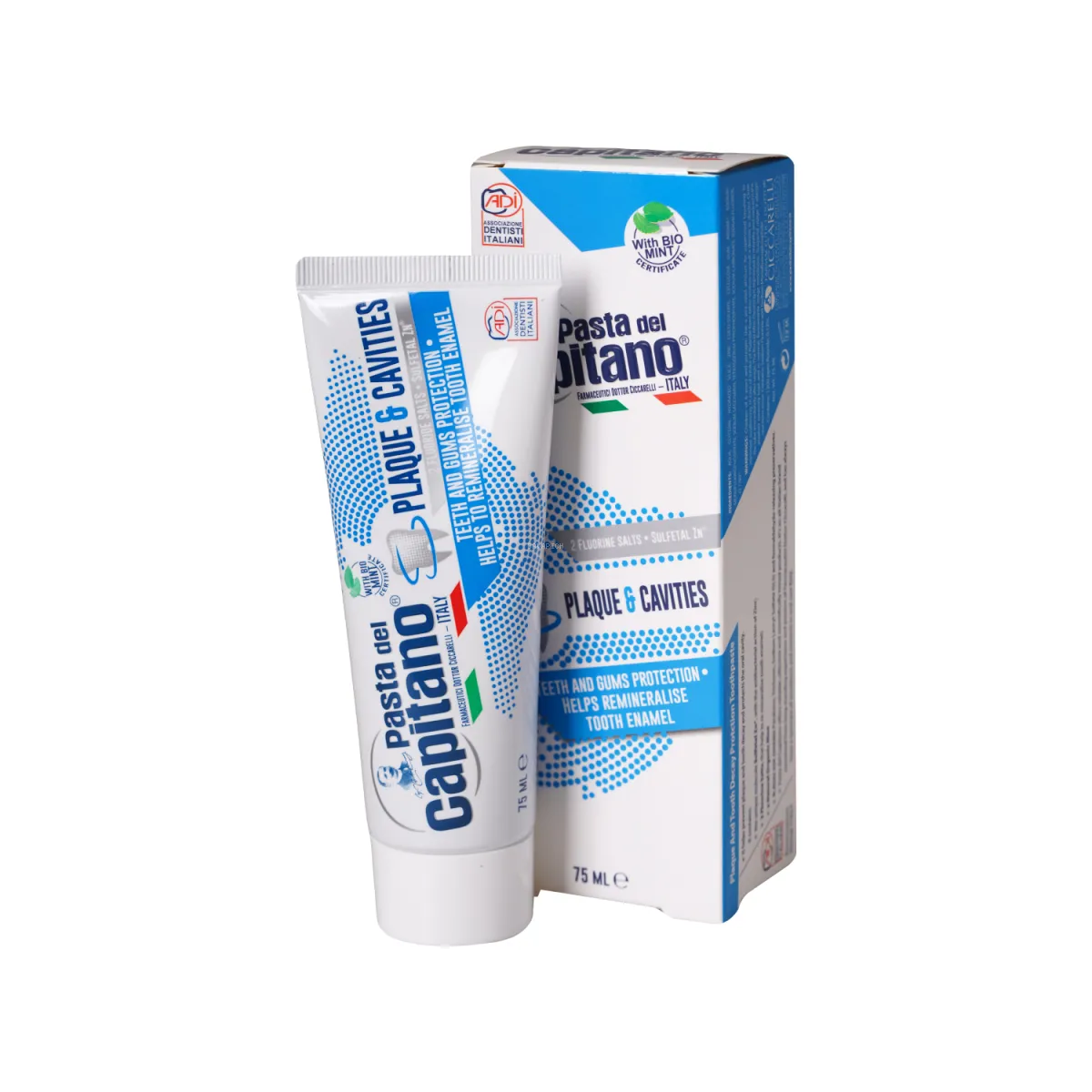 خمیر دندان ضد پلاک و پوسیدگی پاستا دل کاپیتانو