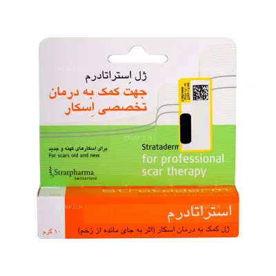 ژل استراتادرم درمان تخصصی زخم استرات فارما 10 گرمی