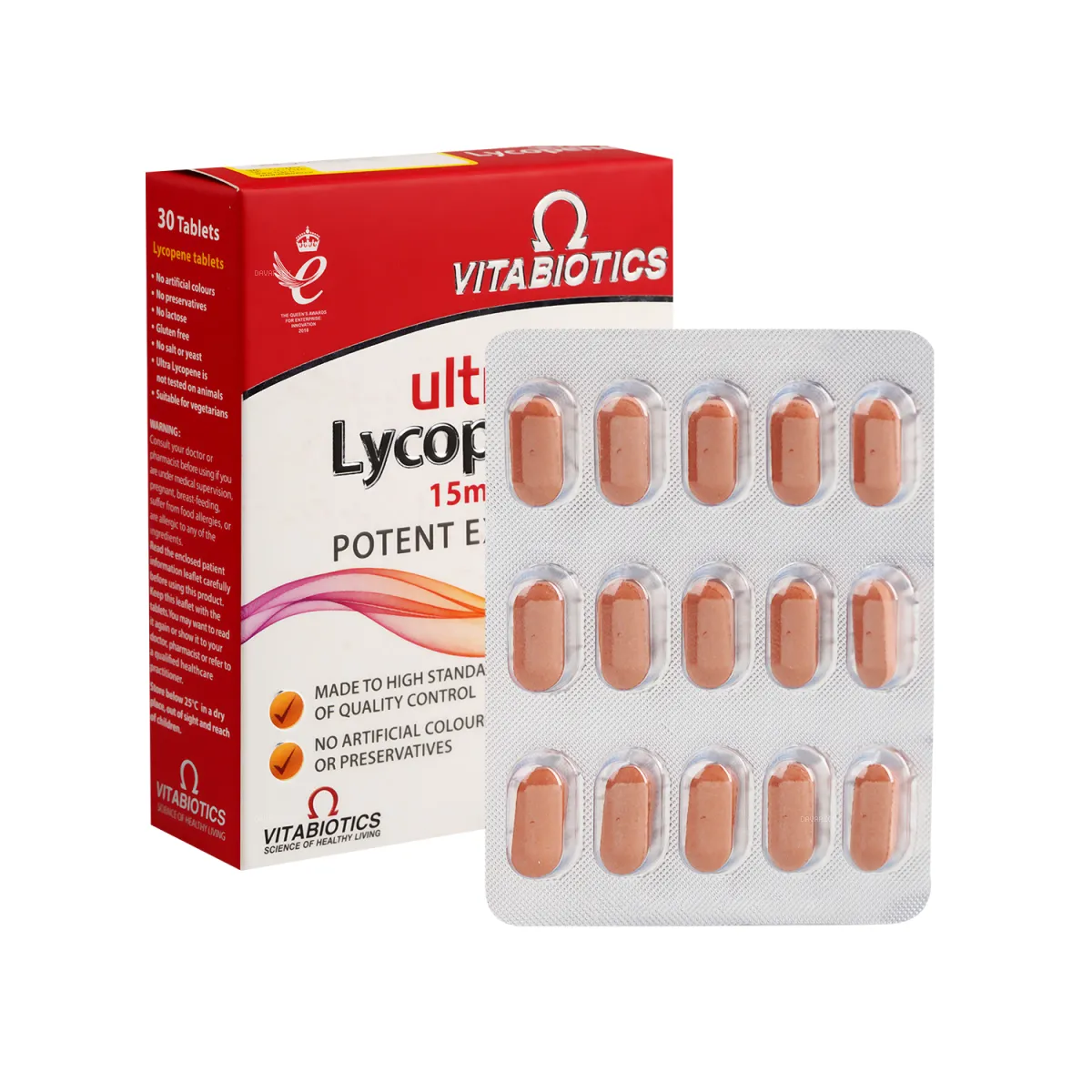 قرص اولترا لیکوپن ویتابیوتیکس 15 میلی گرم