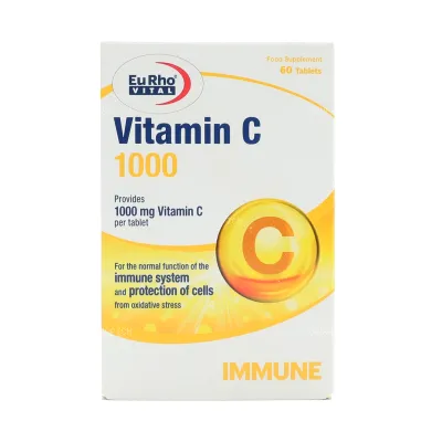 قرص ویتامین C یوروویتال 1000 میلی گرم