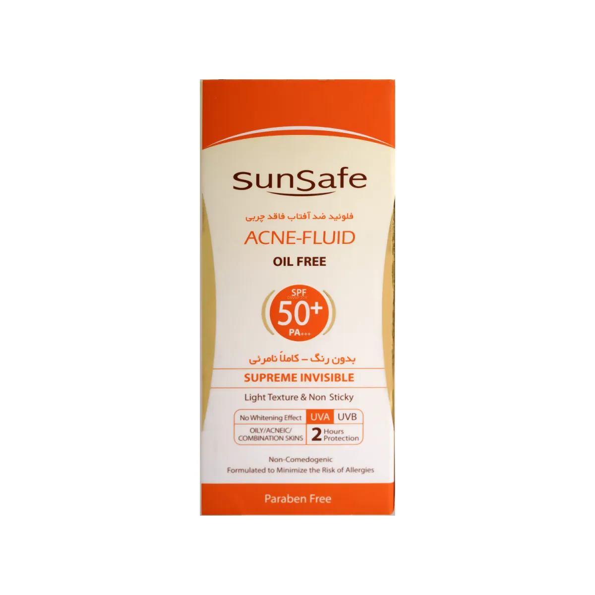 فلوئید ضد آفتاب SPF50 سان سیف بدون رنگ