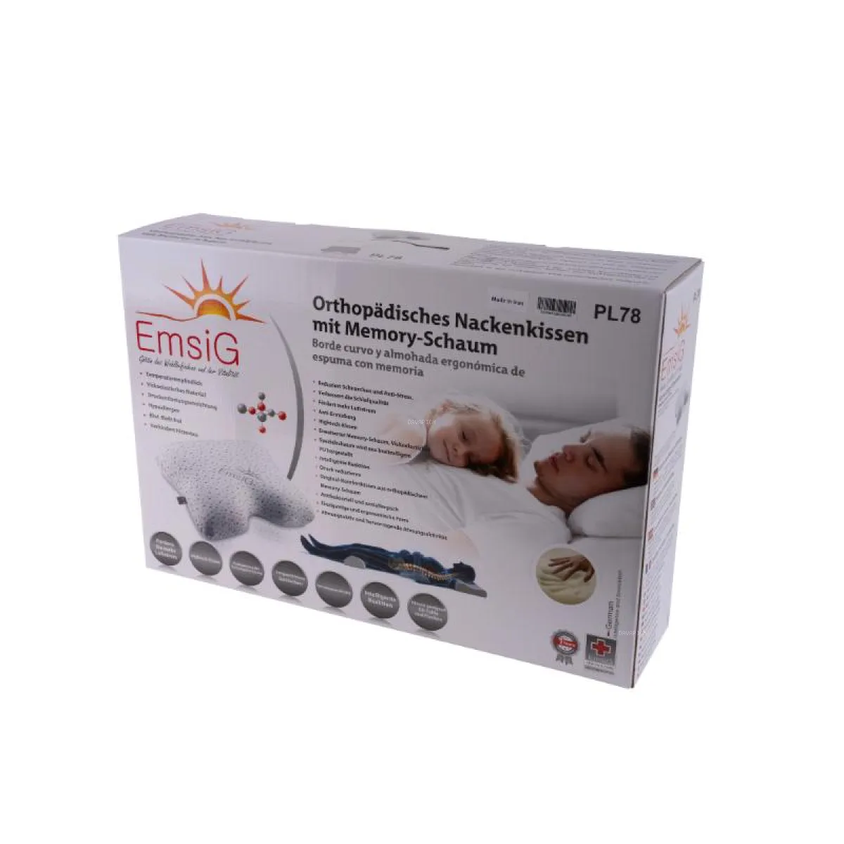 بالش طبی مموری فوم امسیگ مدل PL78