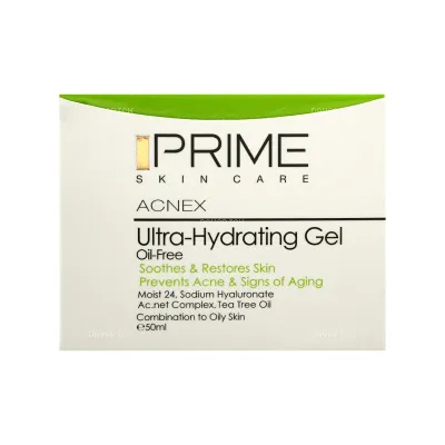 ژل آبرسان قوی پرایم مدل Acnex مناسب پوست چرب
