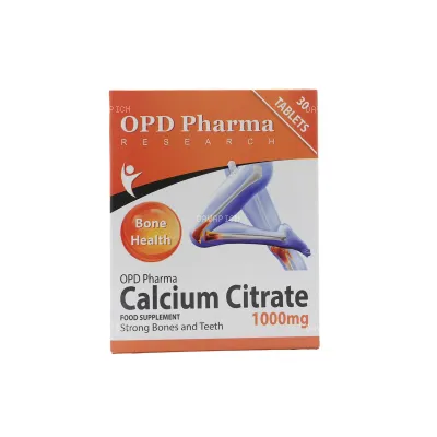 قرص کلسیم سیترات او پی دی فارما 1000 میلی گرم