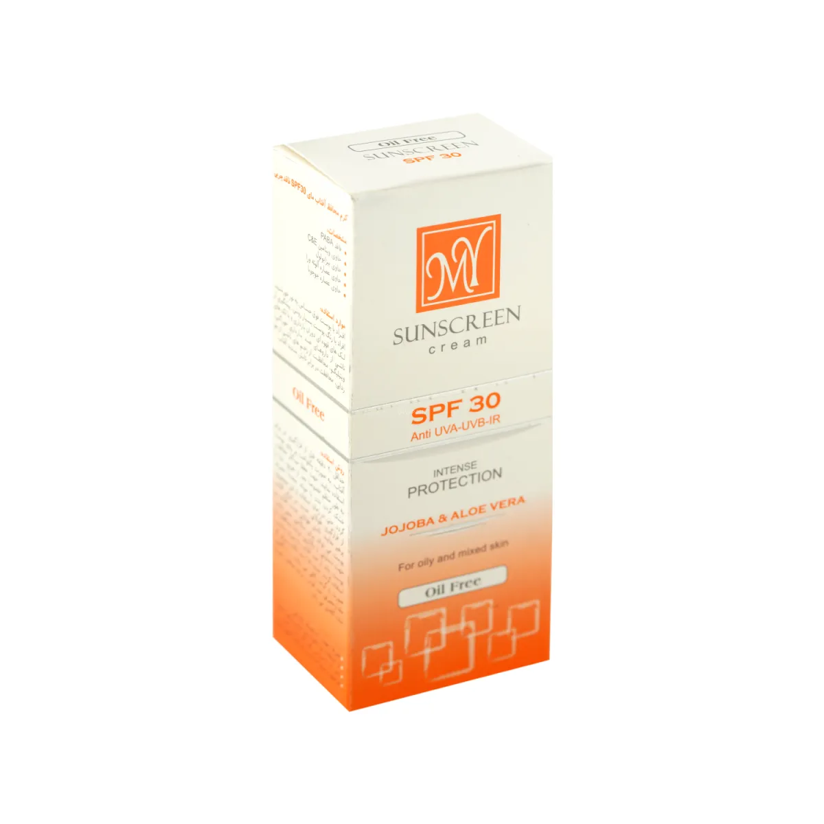 کرم ضد آفتاب SPF30 مای بدون رنگ مناسب پوست چرب و مختلط