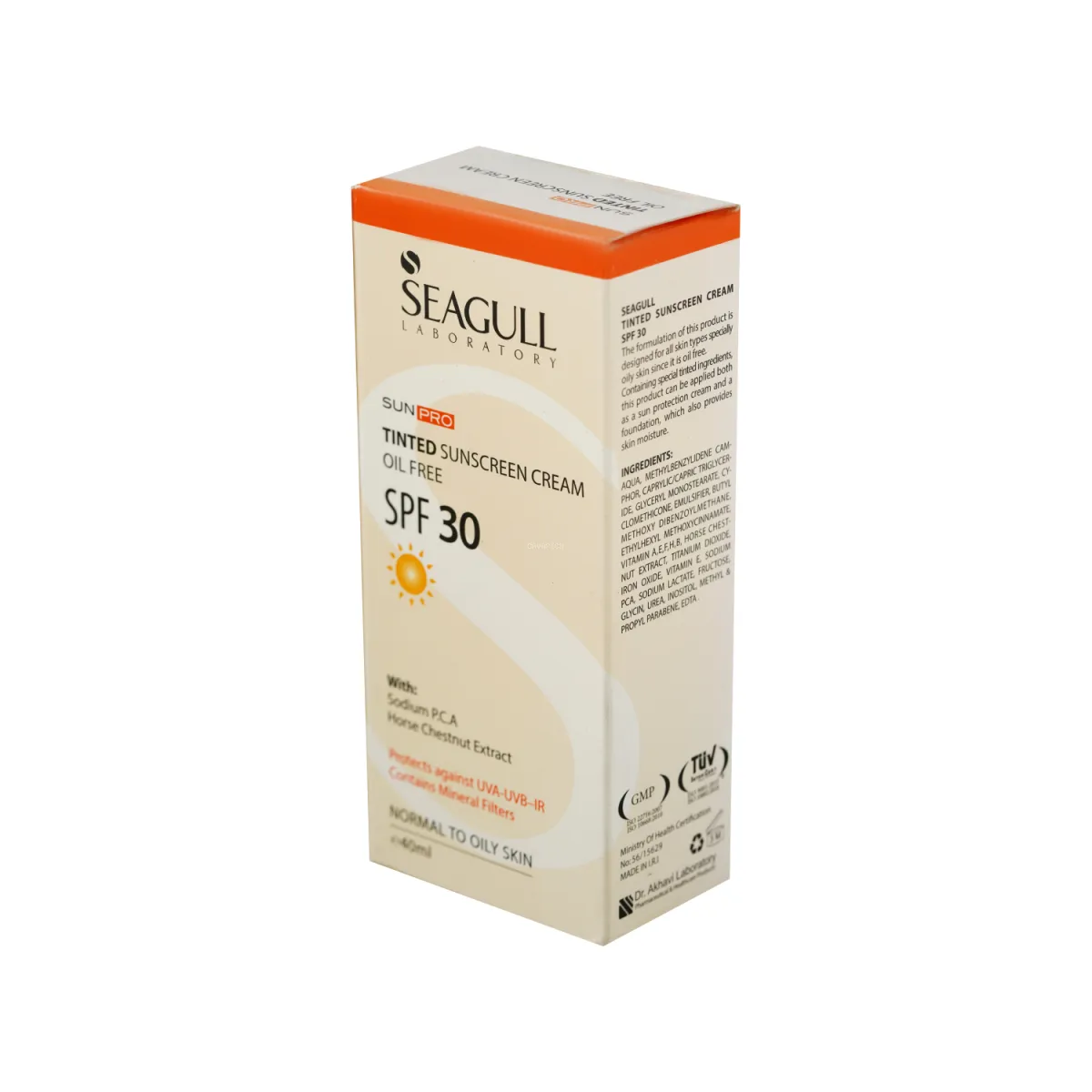 کرم ضد آفتاب SPF30 سی گل رنگی مناسب پوست معمولی تا چرب