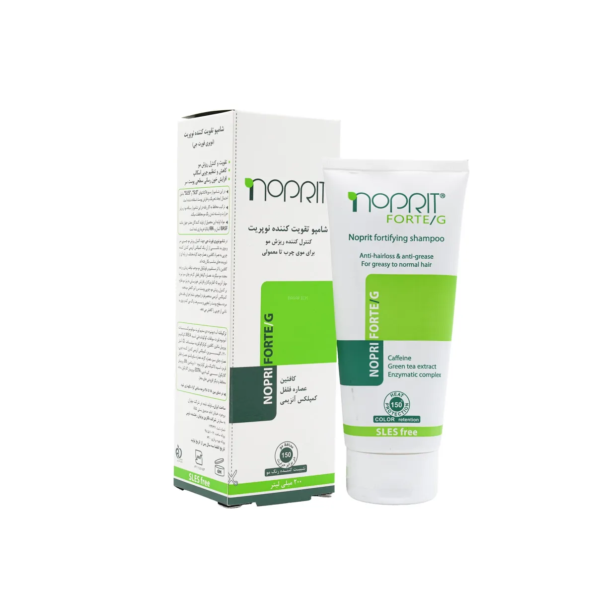 شامپو تقویت کننده نوپریت (نوپری فورت جی) مناسب پوست سر چرب تا معمولی