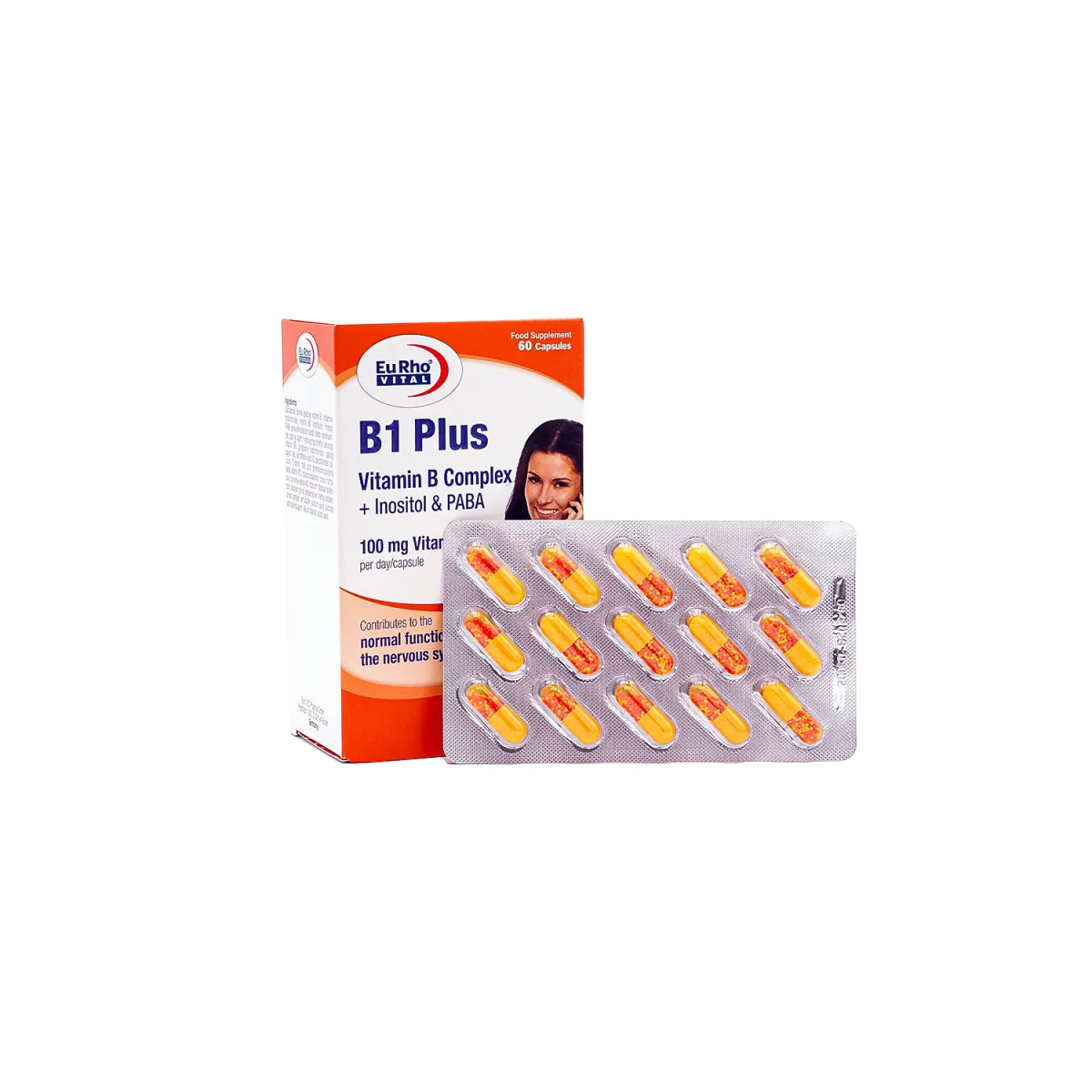 کپسول ویتامین B1 پلاس یوروویتال 
