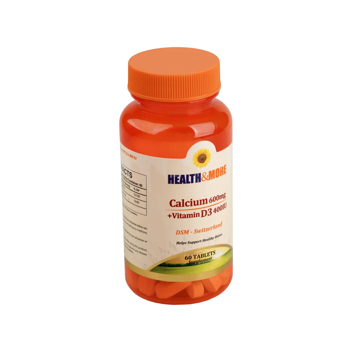 قرص کلسیم و ویتامین D3 هلث اند مور