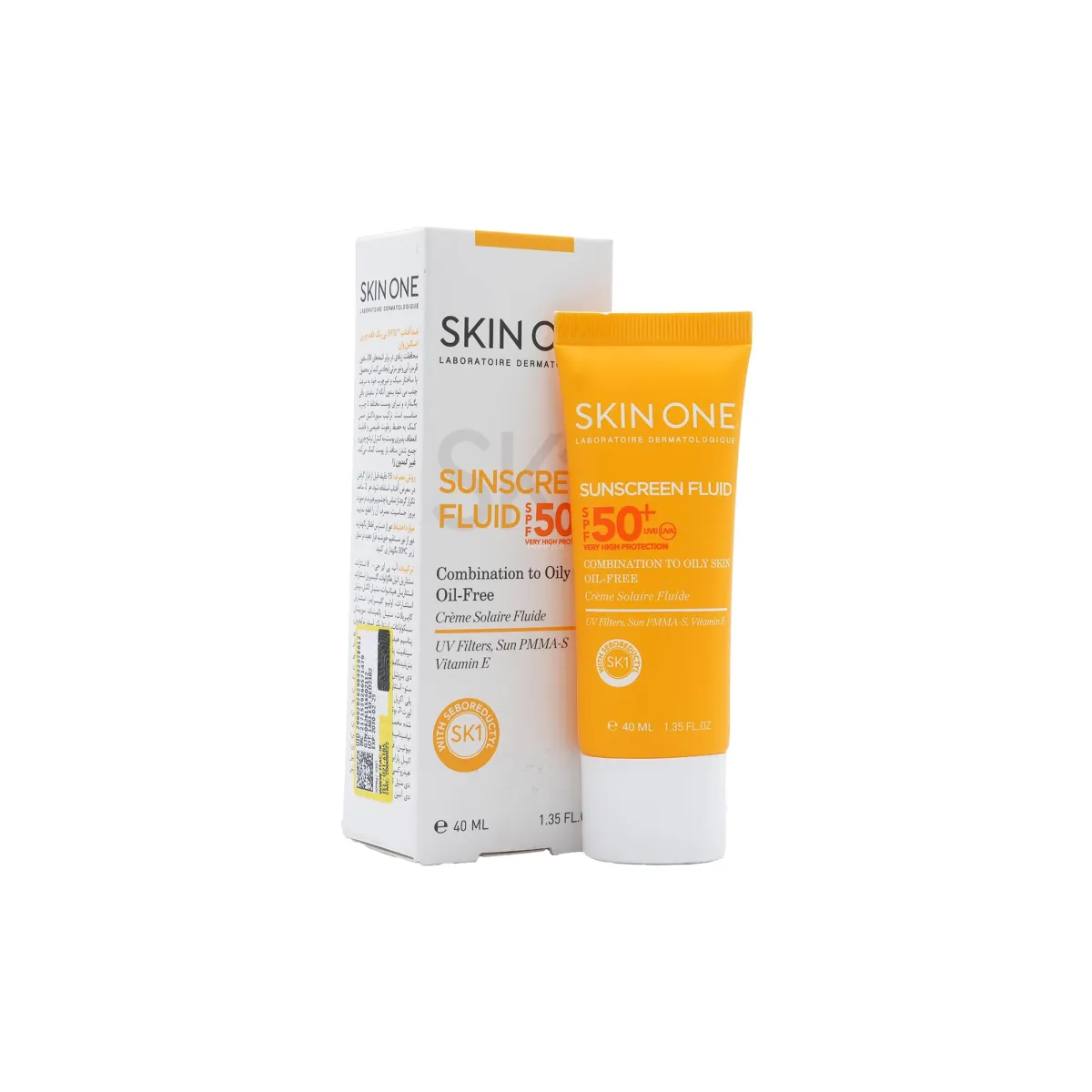 فلوئید ضد آفتاب SPF50 فاقد چربی اسکین وان بدون رنگ