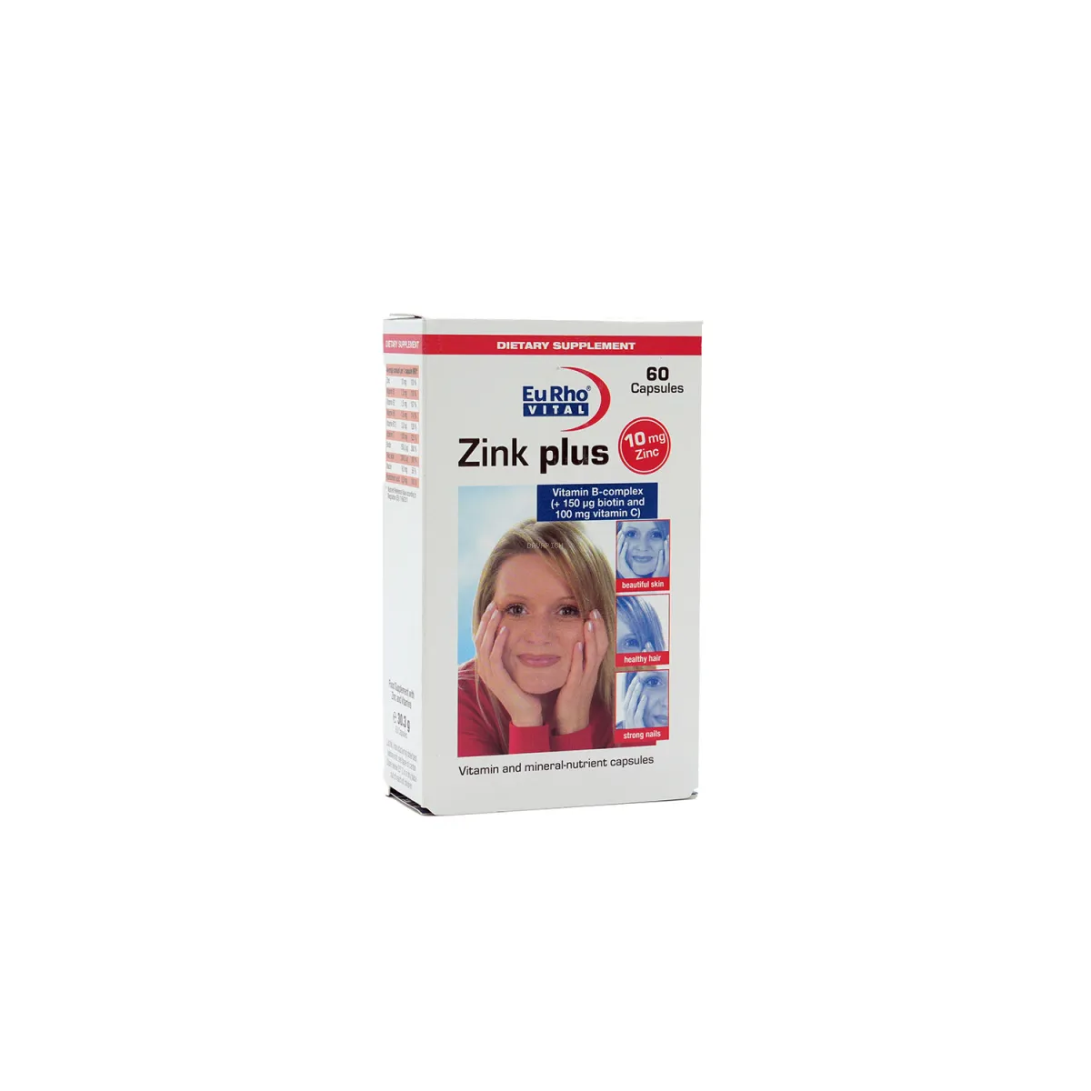 کپسول زینک پلاس یوروویتال 10 میلی گرم